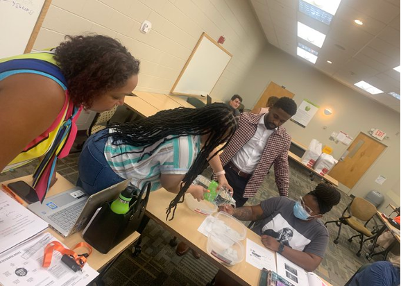 Teachers participating in science discourse professional development